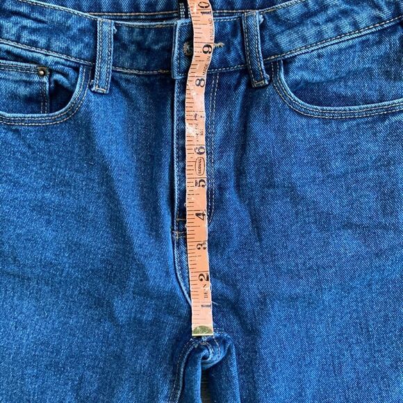 Forever 21 jeans high waisted raw hemmed cropped pants sz small - Picture 4 of 7